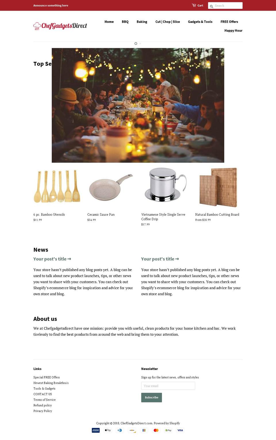 chefgadgetsdirect.com — Shopify storefront screenshot