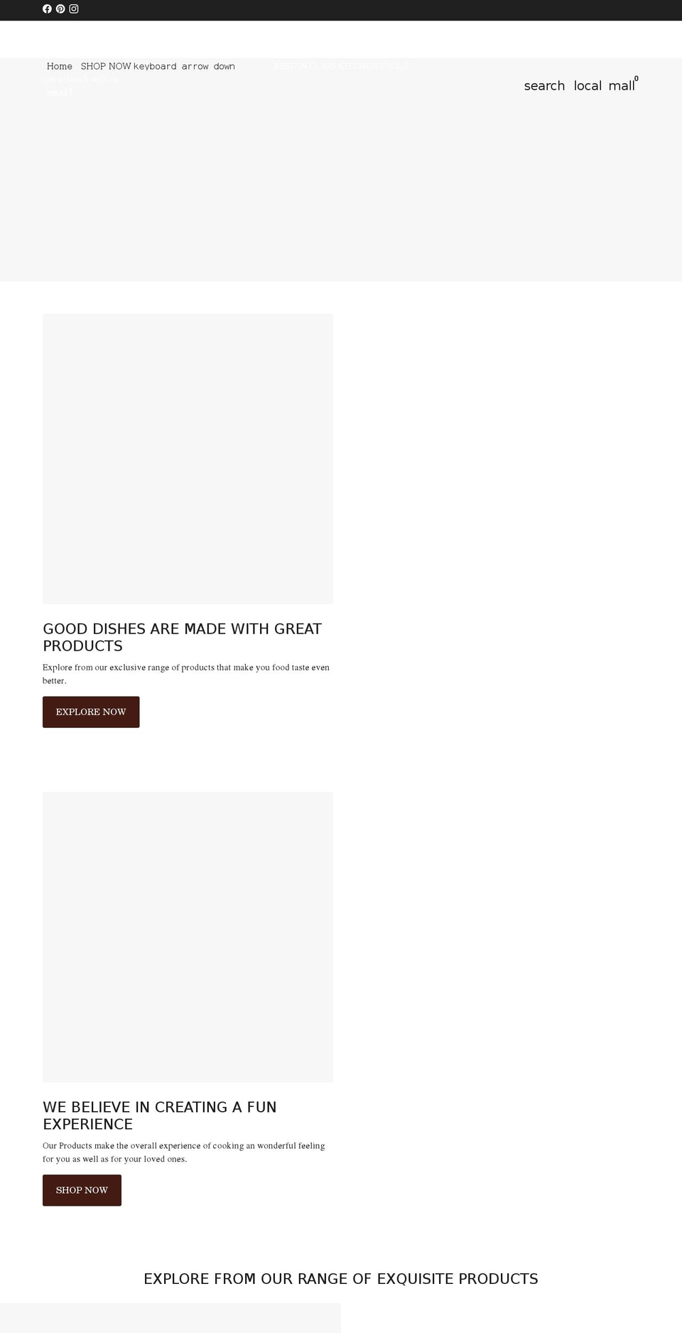 chefgizmo.com shopify website screenshot