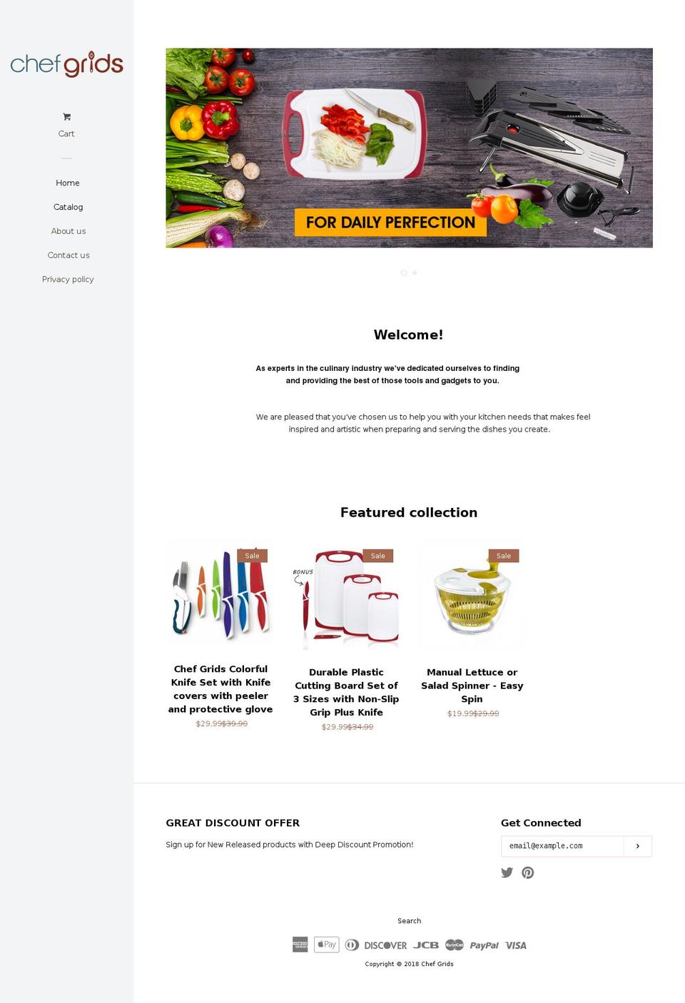 chefgrids.com — Shopify storefront screenshot