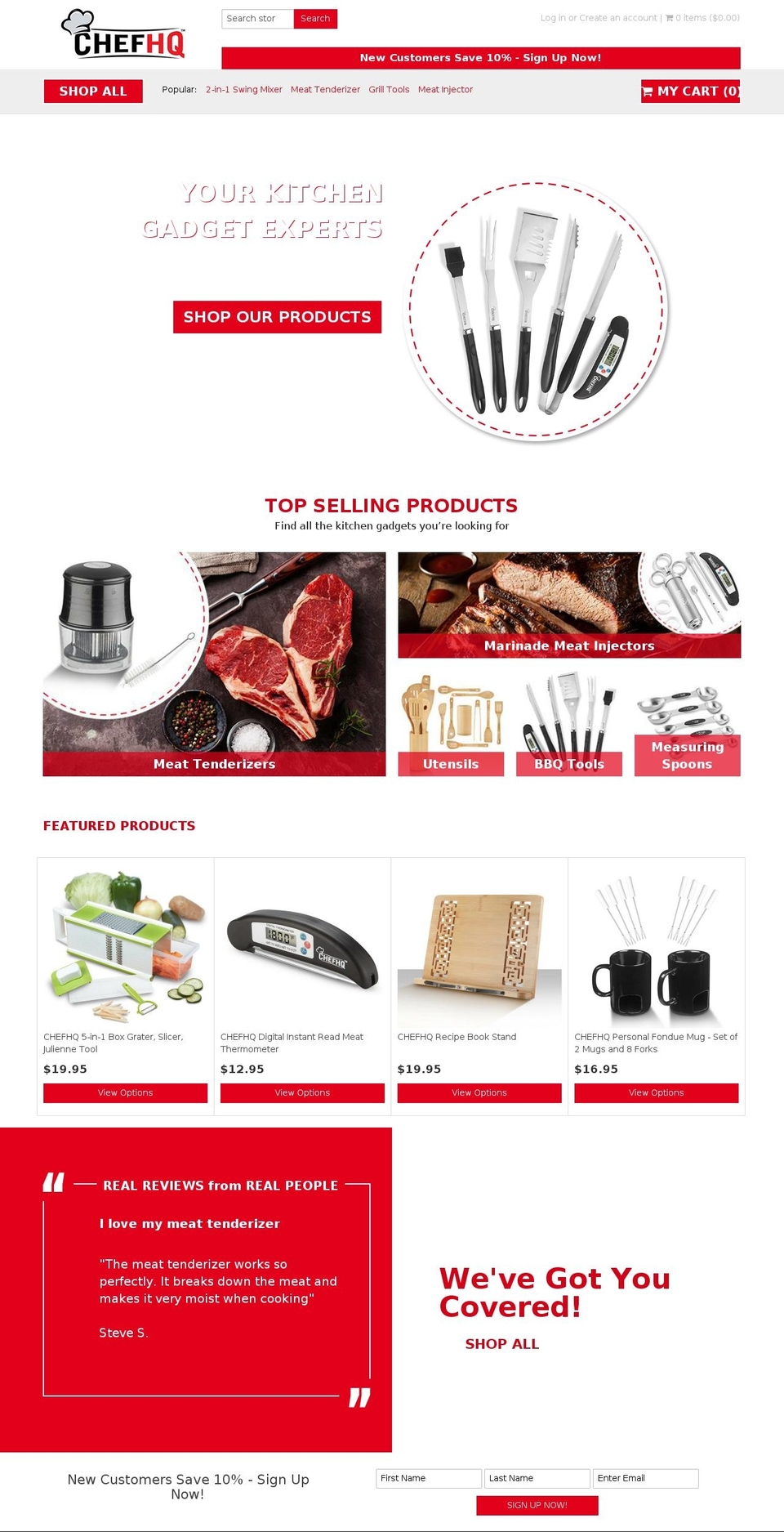 chefhq.com — Shopify storefront screenshot