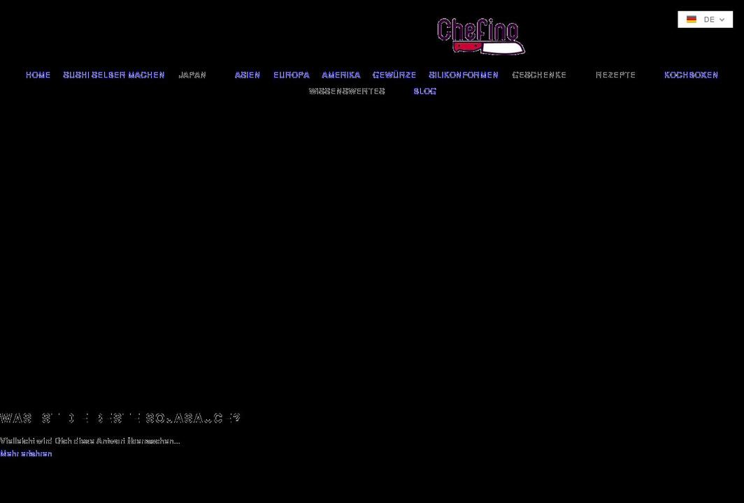 chefino.de shopify website screenshot
