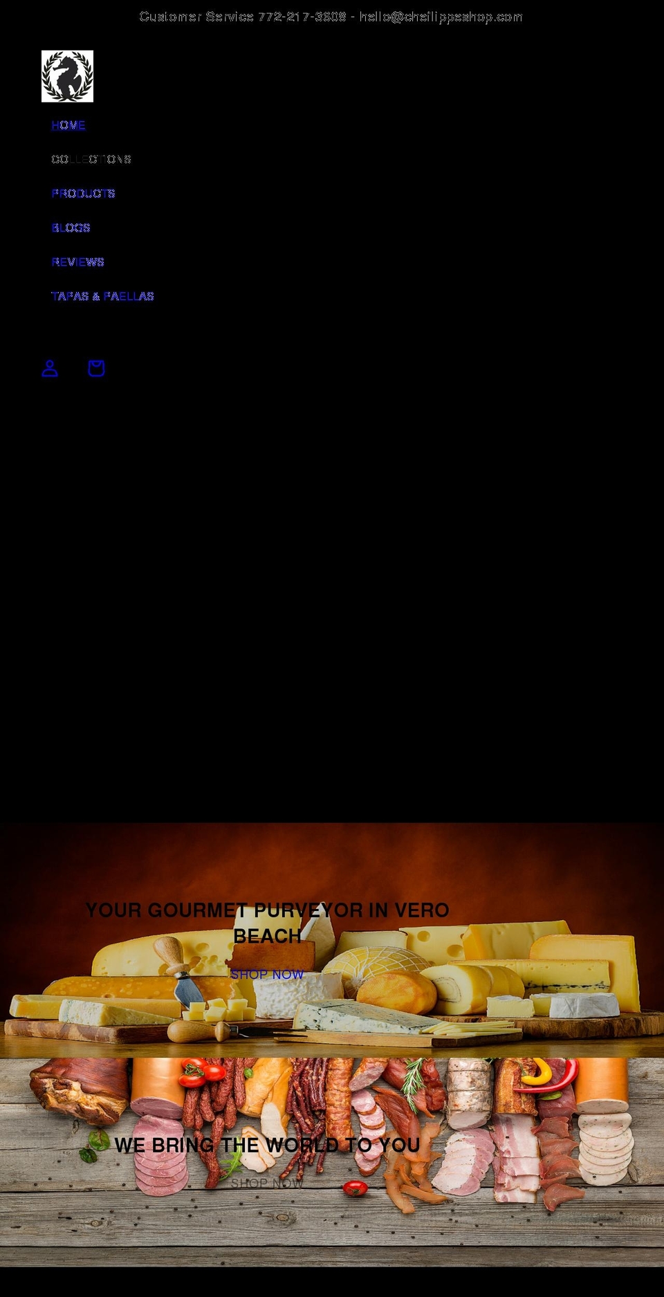 cheflippeshop.com shopify website screenshot