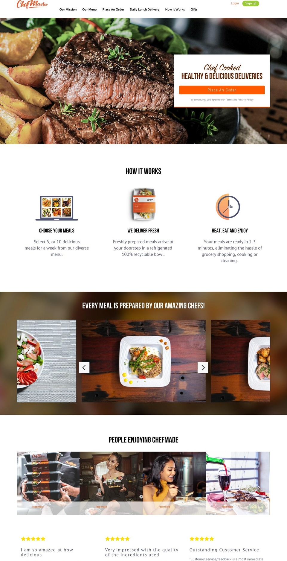 chefmade.me shopify website screenshot