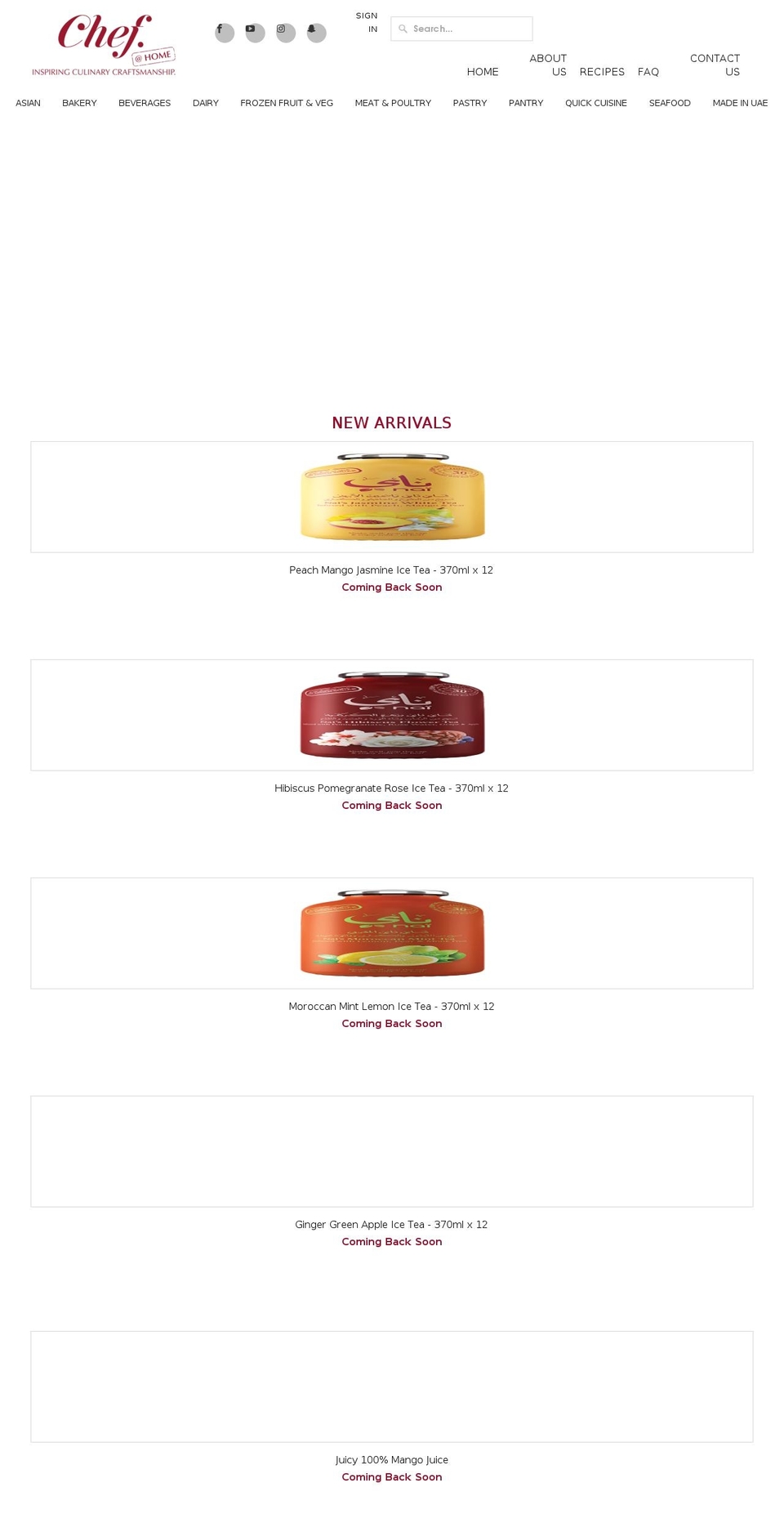 chefmeathome.com — Shopify storefront screenshot