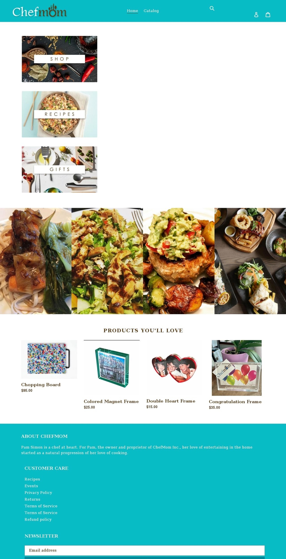 chefmom.net shopify website screenshot