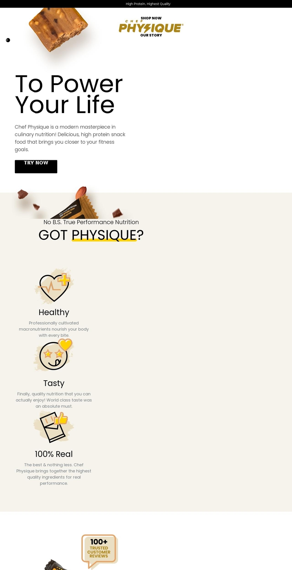 chefphysique.co shopify website screenshot