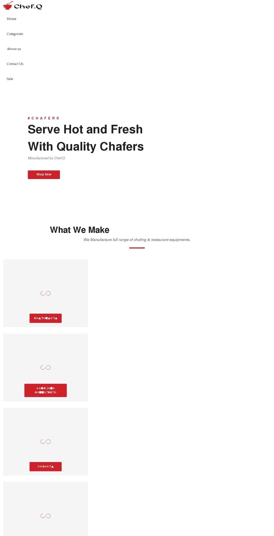 chefqusa.com shopify website screenshot