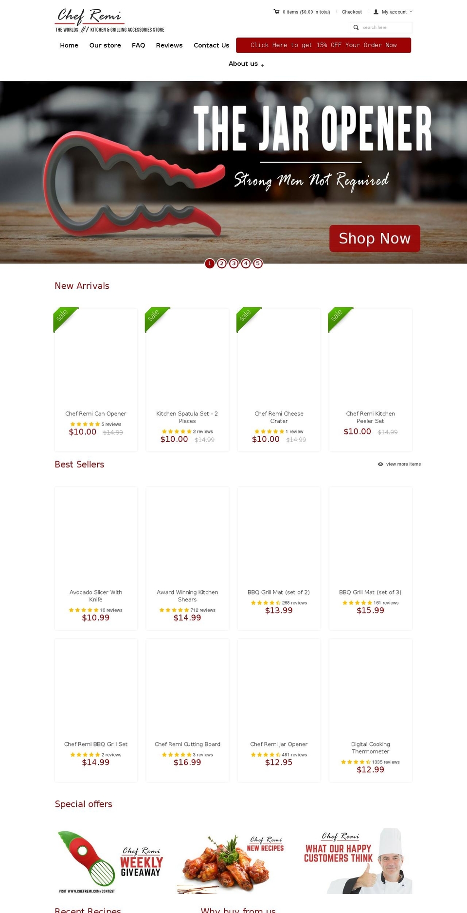 chefremi.com shopify website screenshot