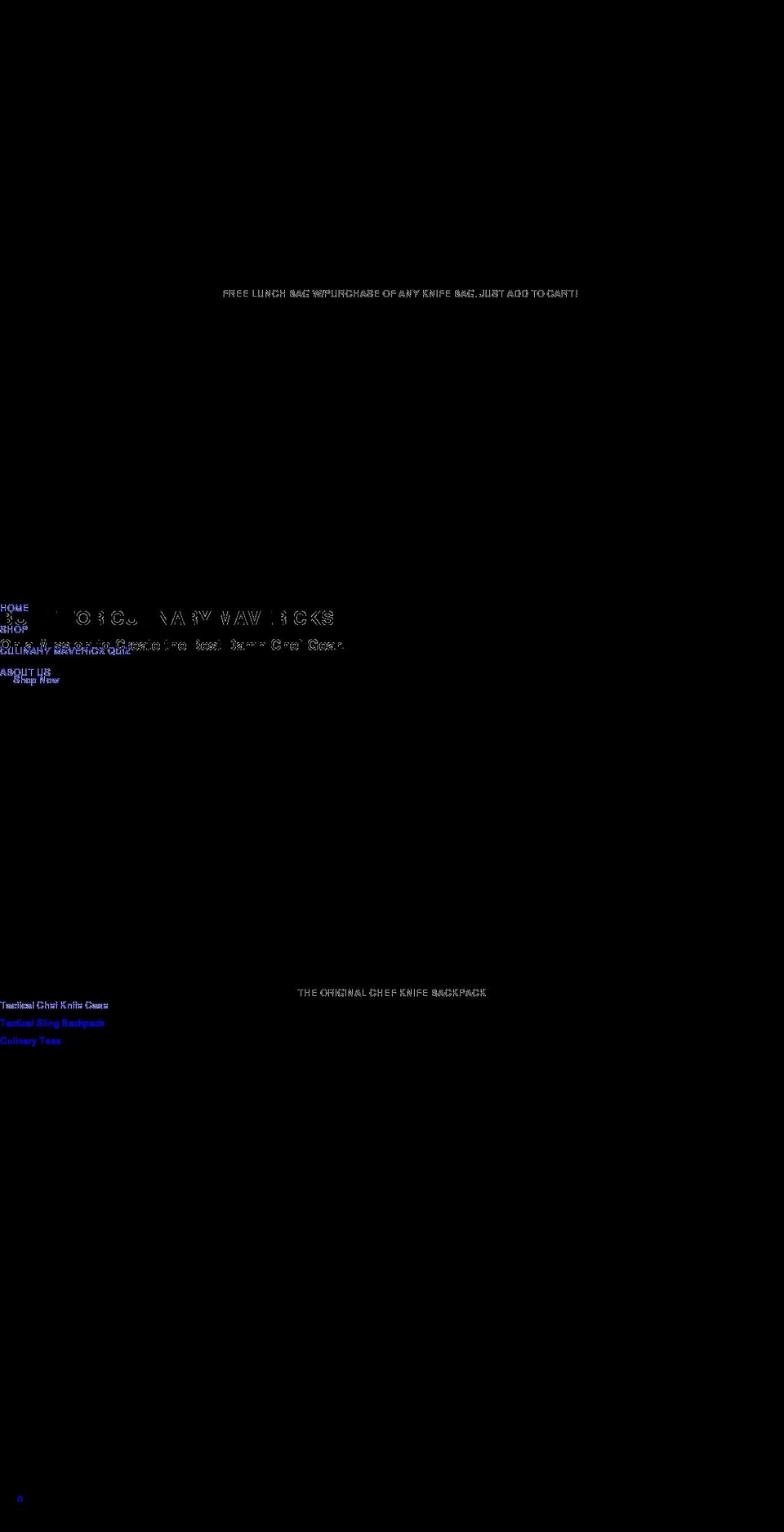 chefsac.com shopify website screenshot