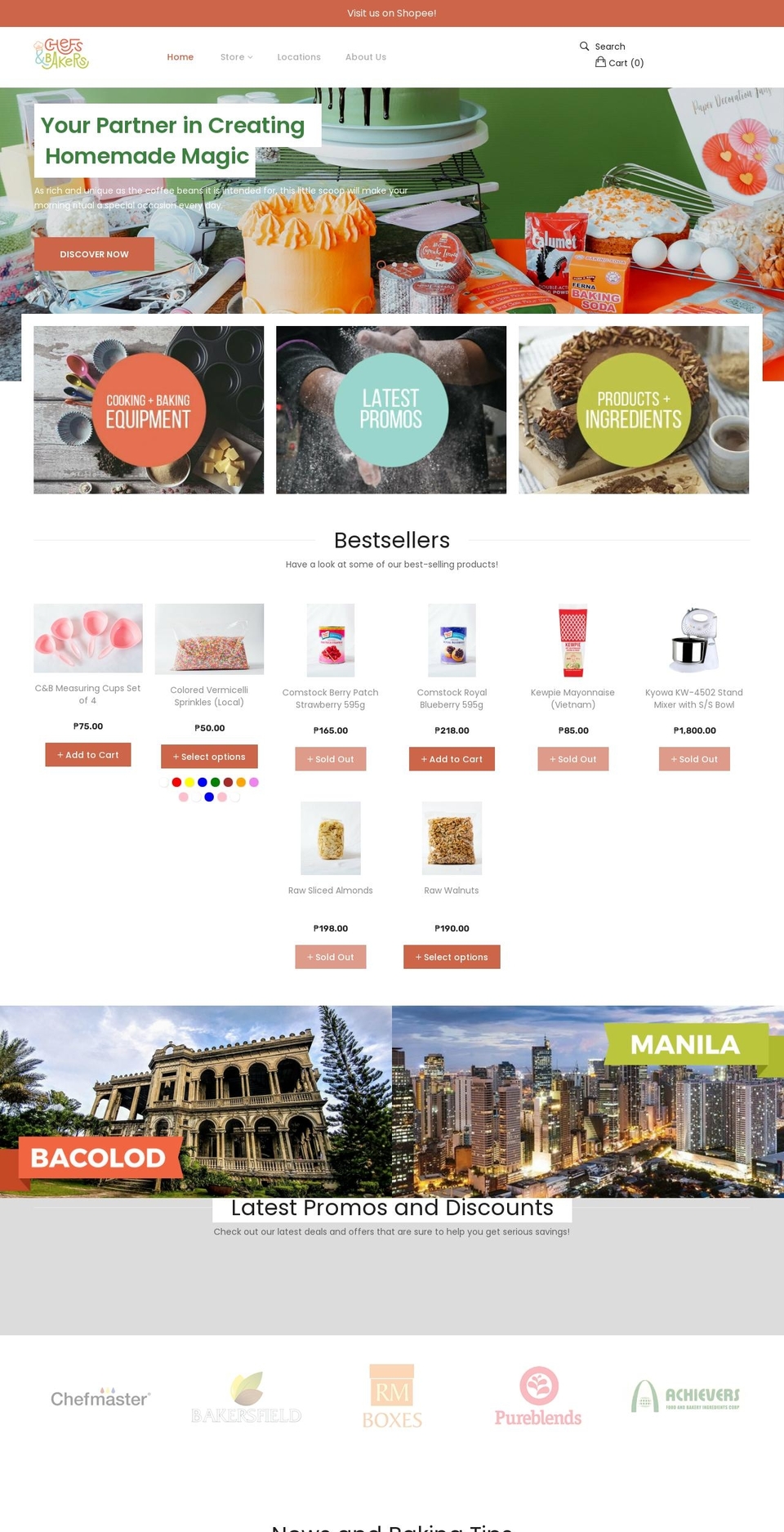 furniture Shopify theme site example chefsandbakersph.com