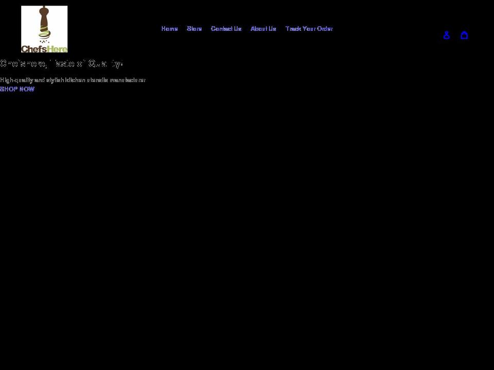 chefshere.com shopify website screenshot