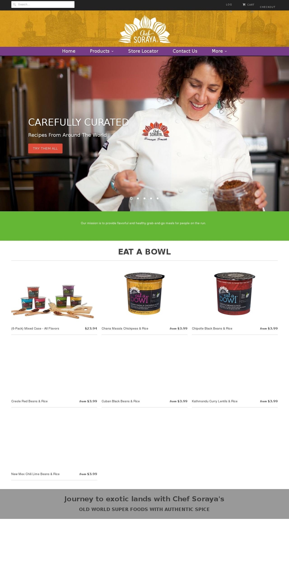 chefsoraya.com shopify website screenshot