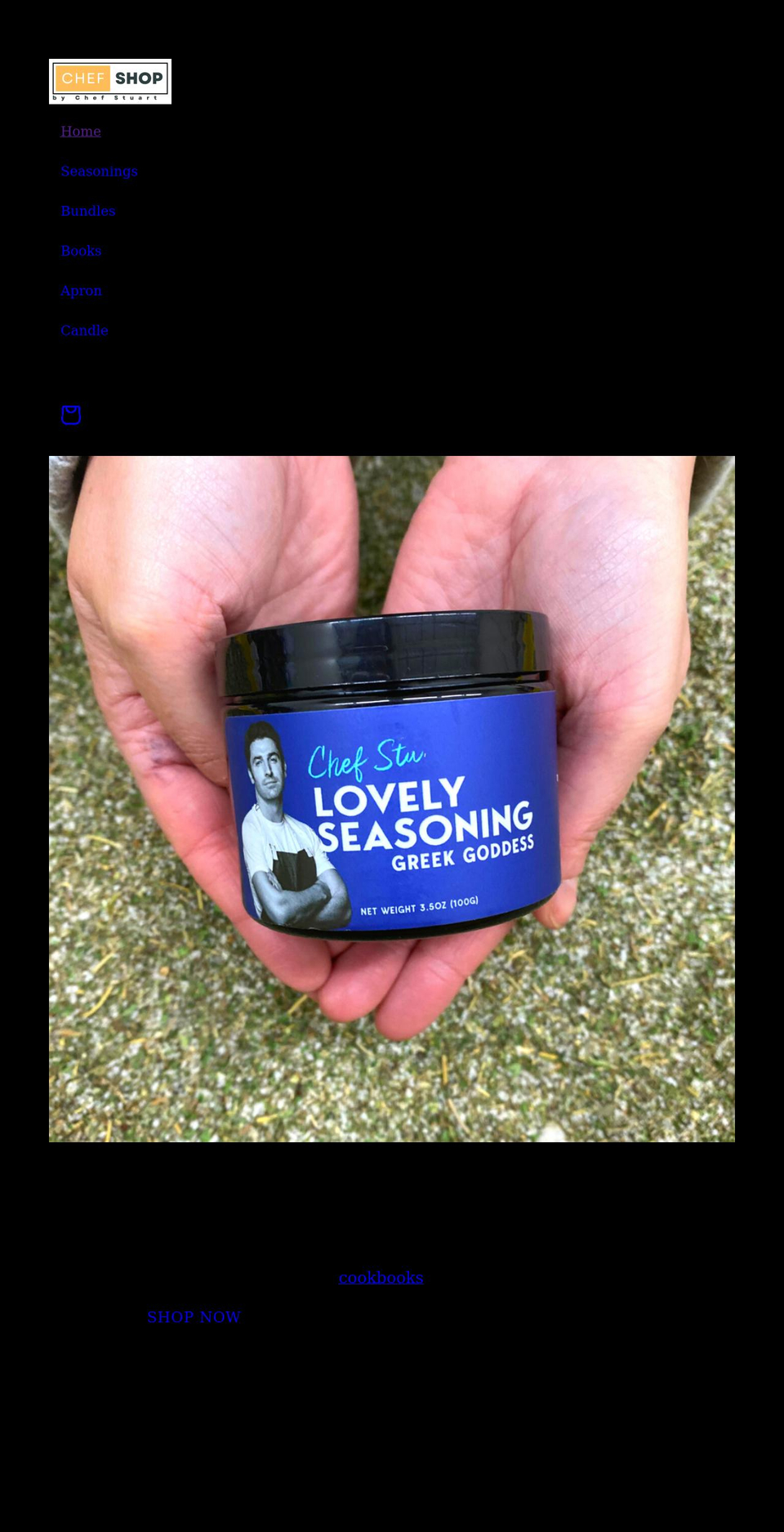 chefstuart.com shopify website screenshot