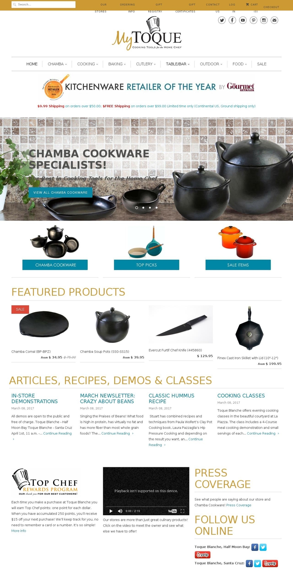 chefworks-santacruz.com shopify website screenshot
