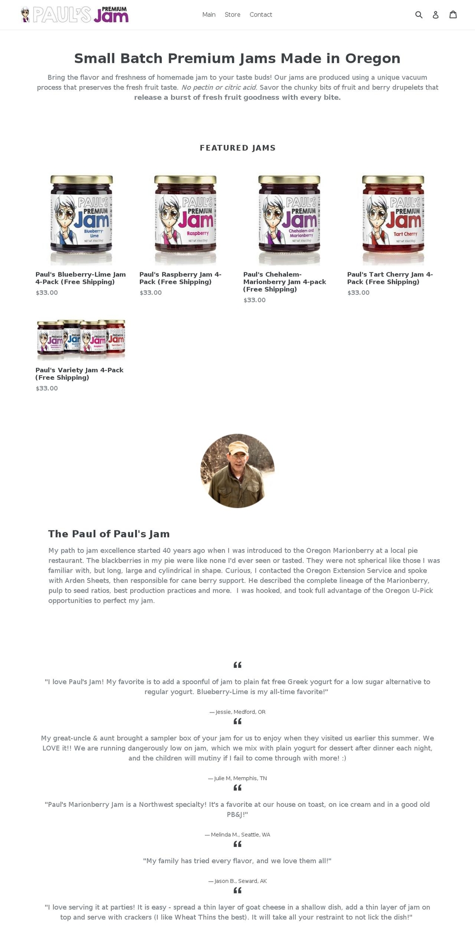 chehalemberryfarm.com — Shopify storefront screenshot