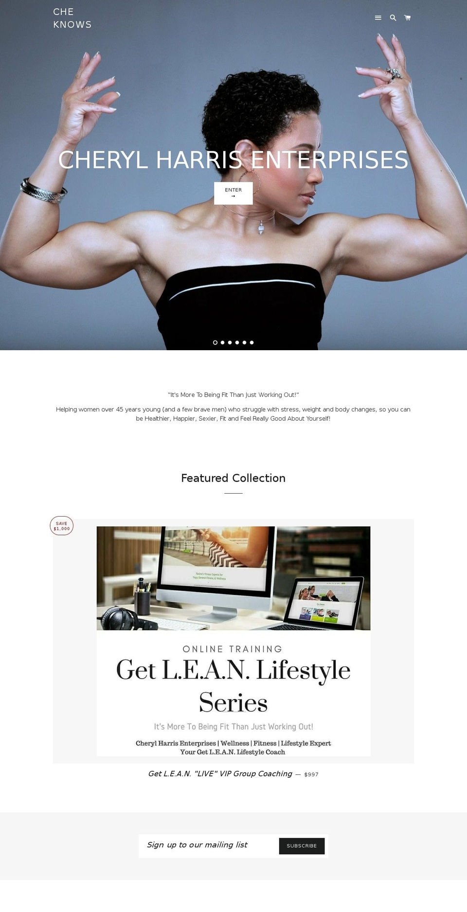 cheknows.com — Shopify storefront screenshot