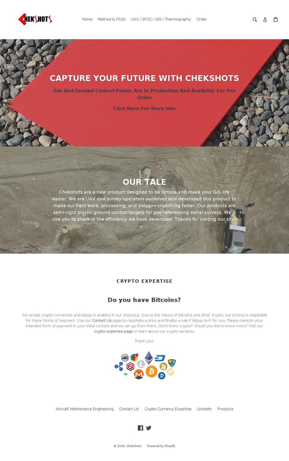 chekshots.com — Shopify storefront screenshot
