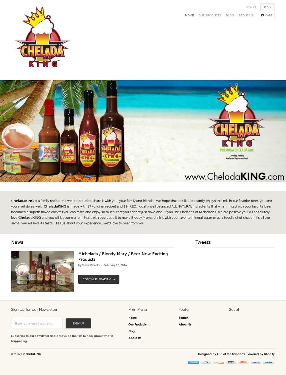 cheladaking.com shopify website screenshot