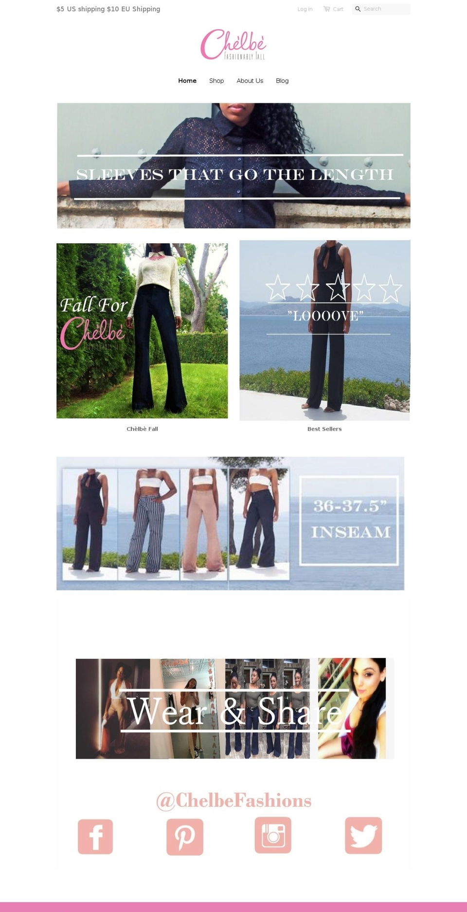 chelbefashions.com shopify website screenshot