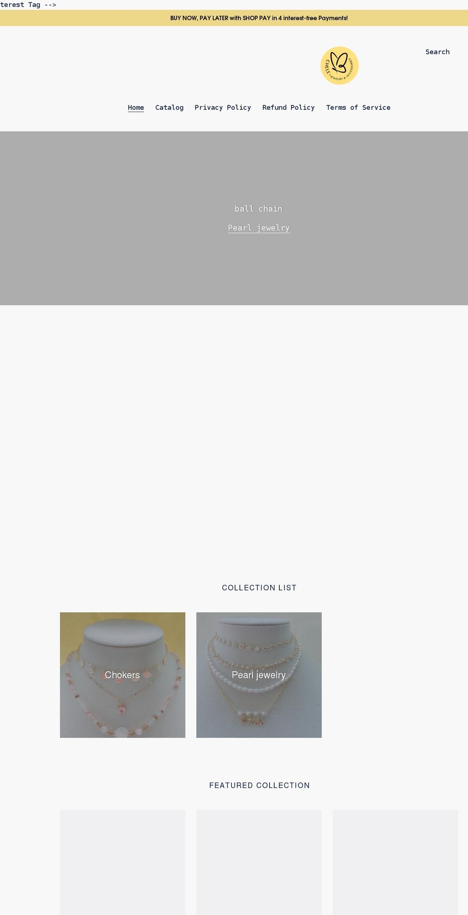 cheleaccesorios.com shopify website screenshot