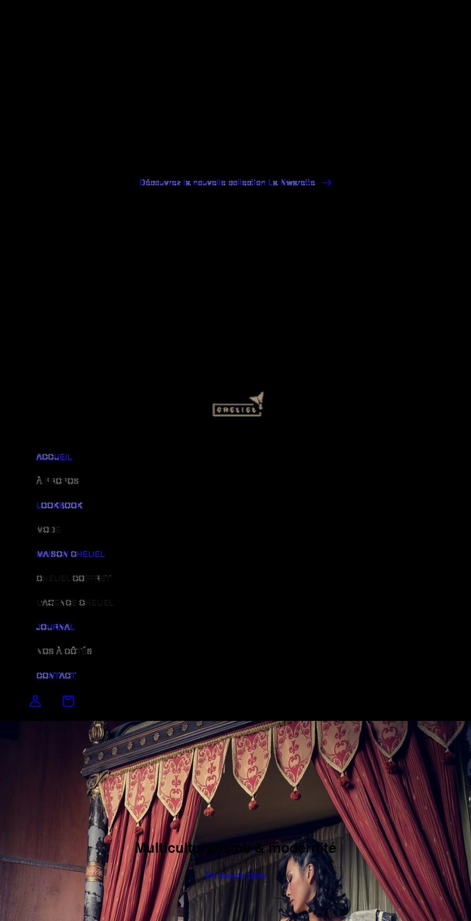 cheliel.com shopify website screenshot