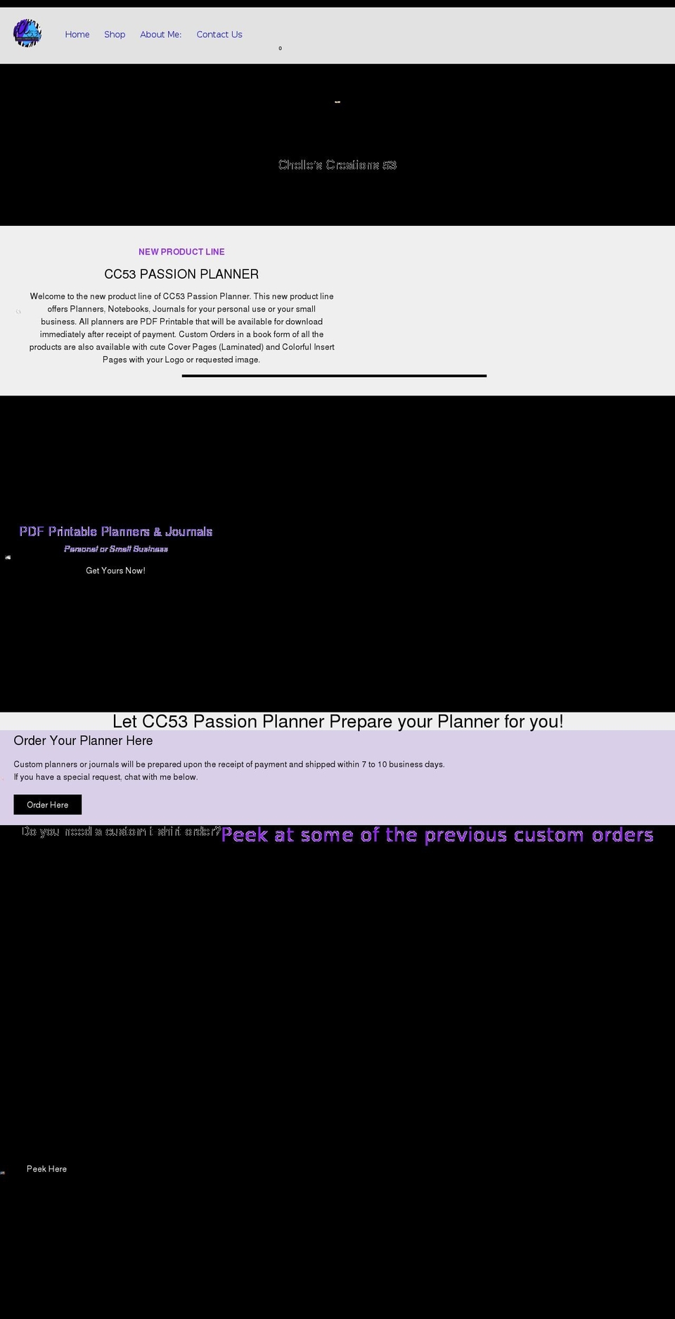 chellescreations53.com shopify website screenshot