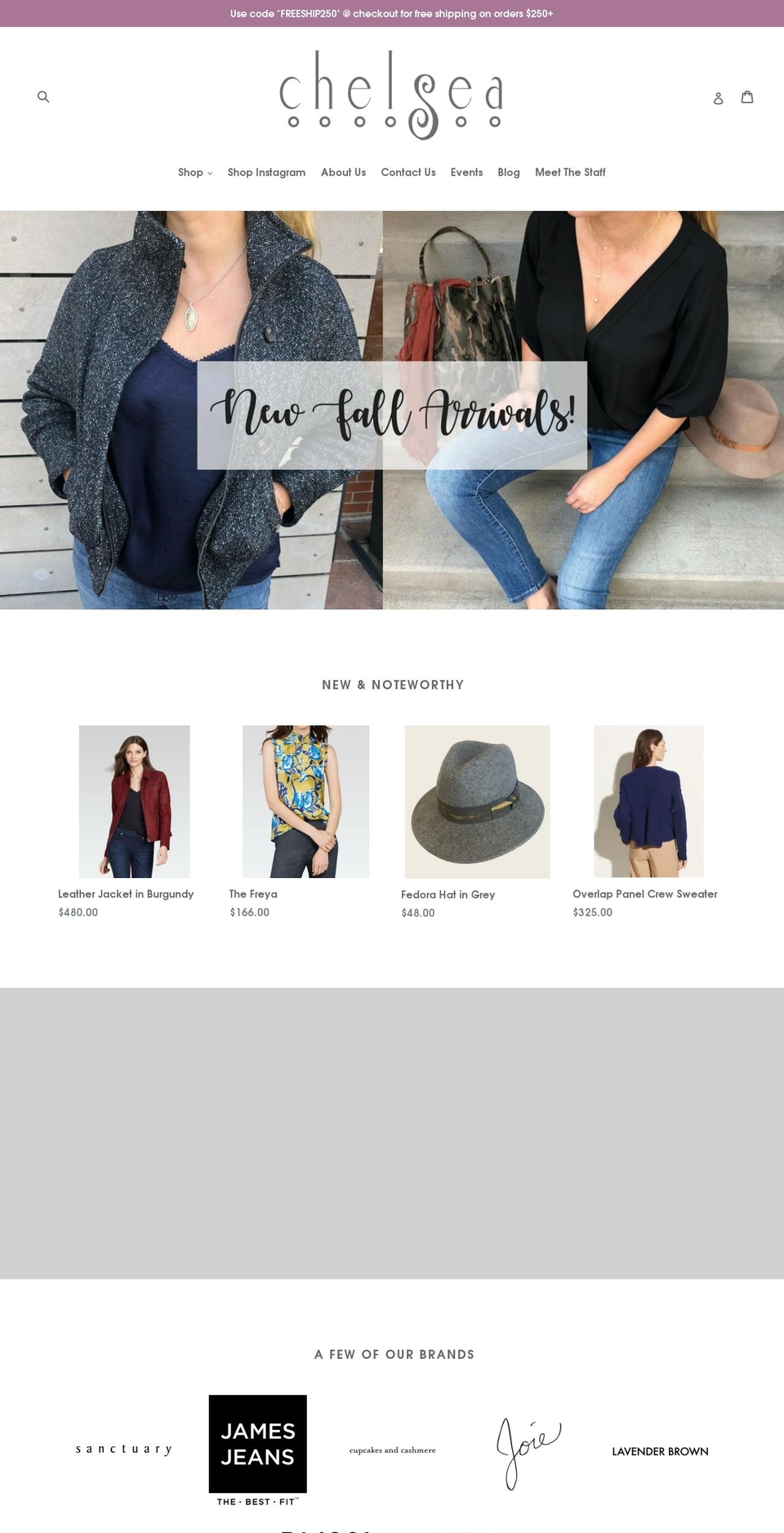 chelseaboulder.com — Shopify storefront screenshot