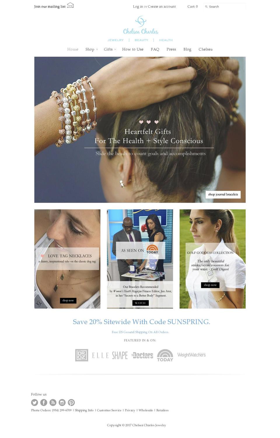 chelseacharles.com shopify website screenshot