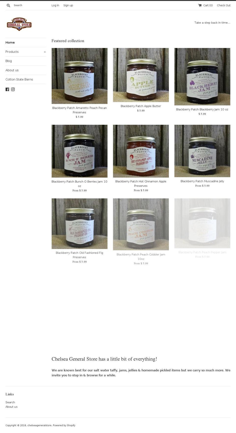 chelseageneralstore.com shopify website screenshot