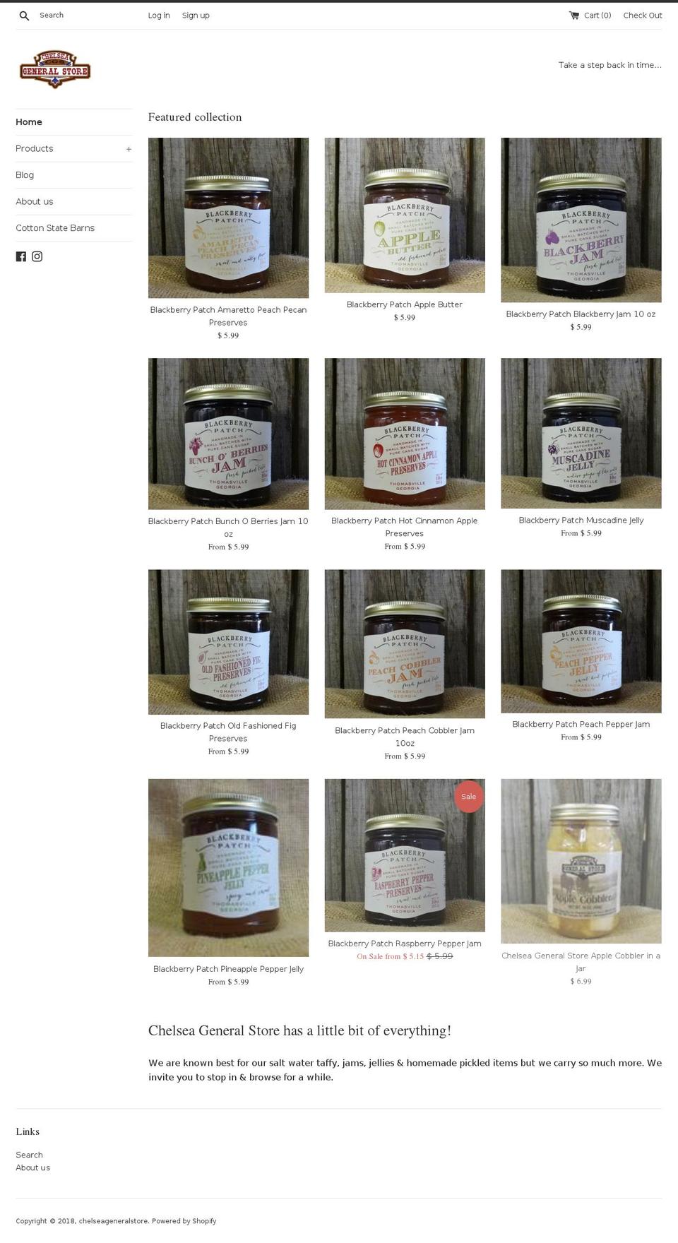 chelseageneralstore.net shopify website screenshot
