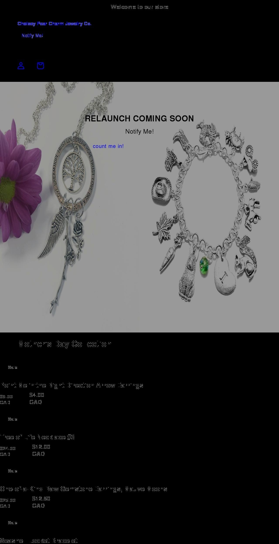 chelseypear.com shopify website screenshot