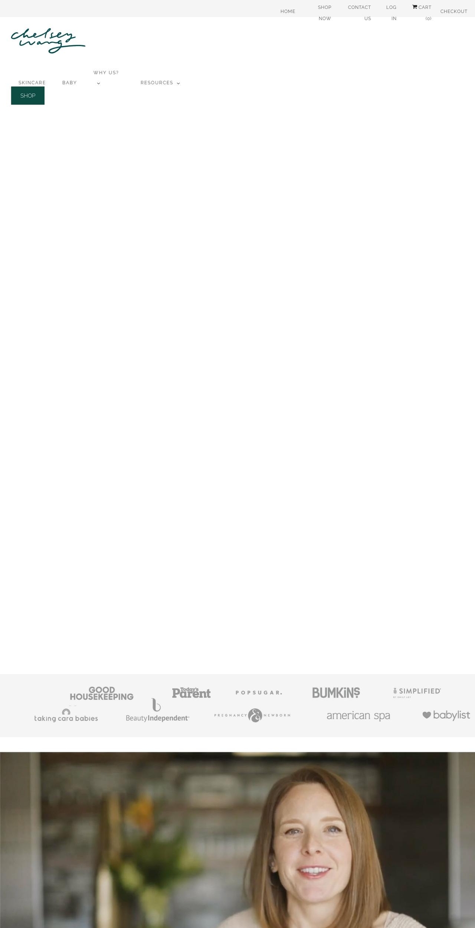 chelseywangbeauty.com — Shopify storefront screenshot
