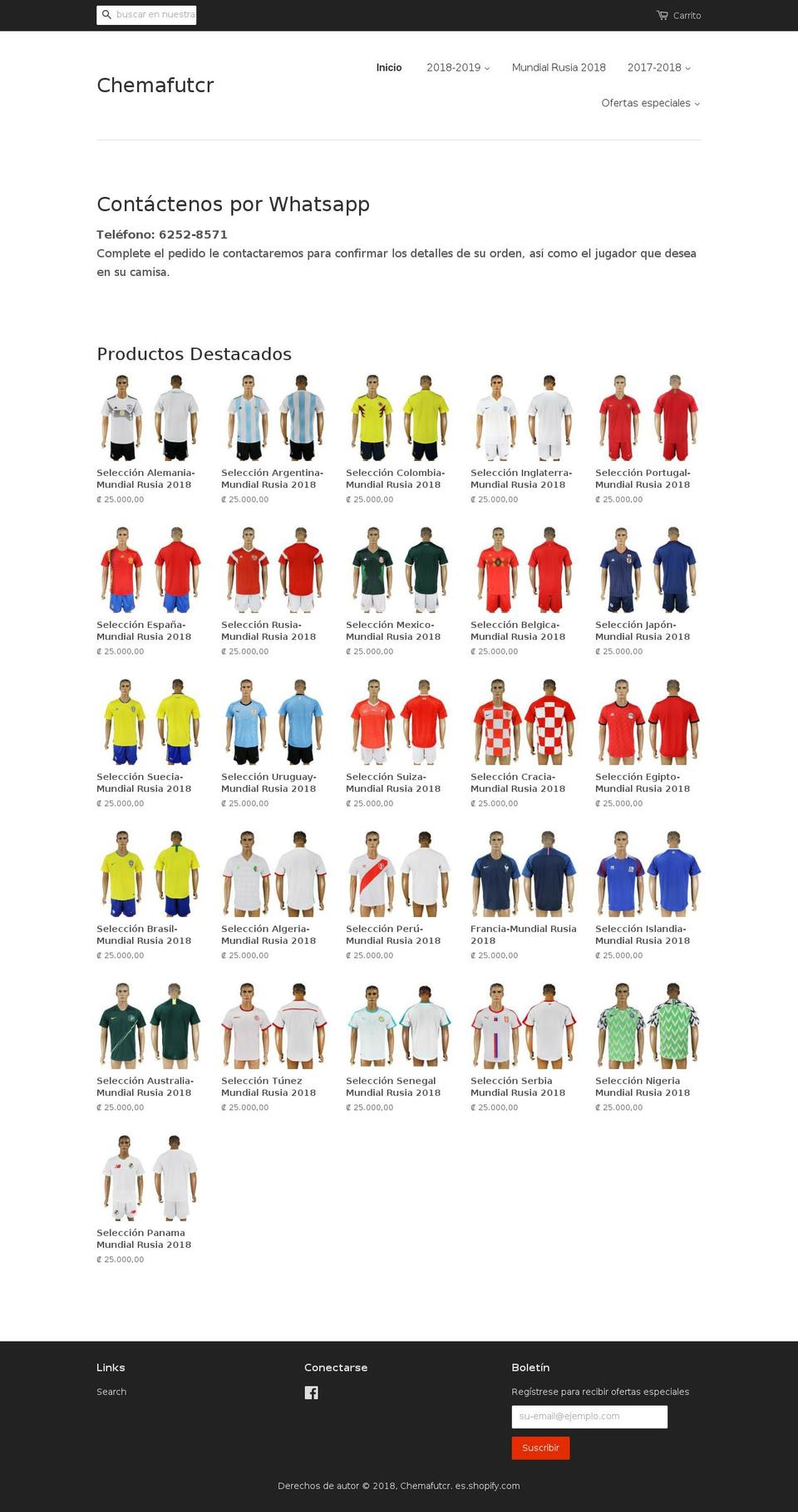 chemafut.com shopify website screenshot