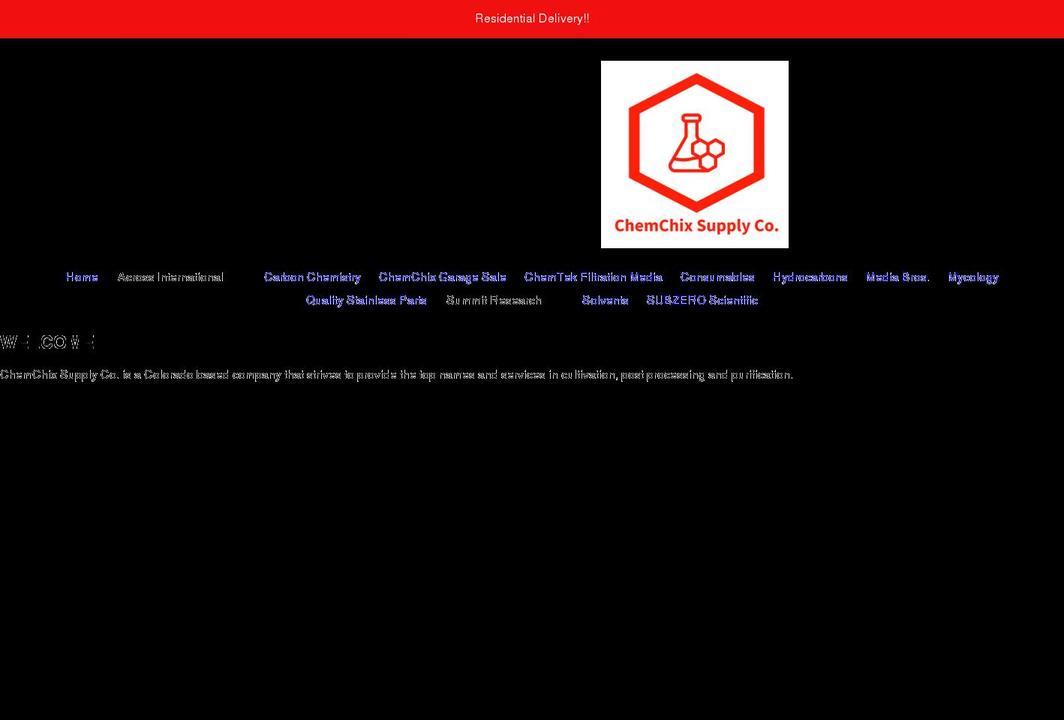 chemchix.com shopify website screenshot