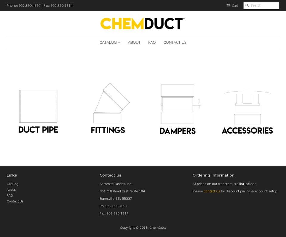 chemduct.com — Shopify storefront screenshot