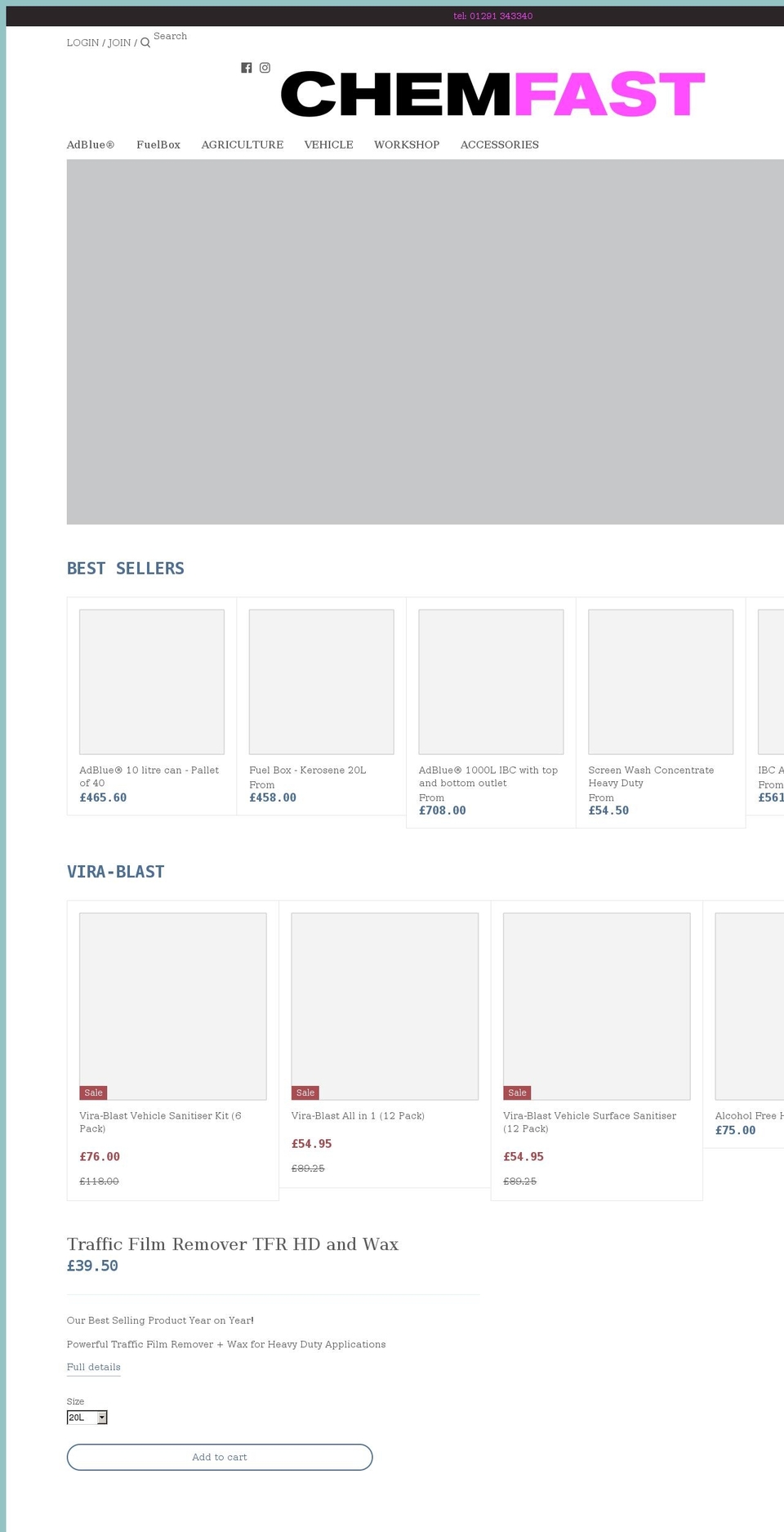 chemfastuk.com shopify website screenshot