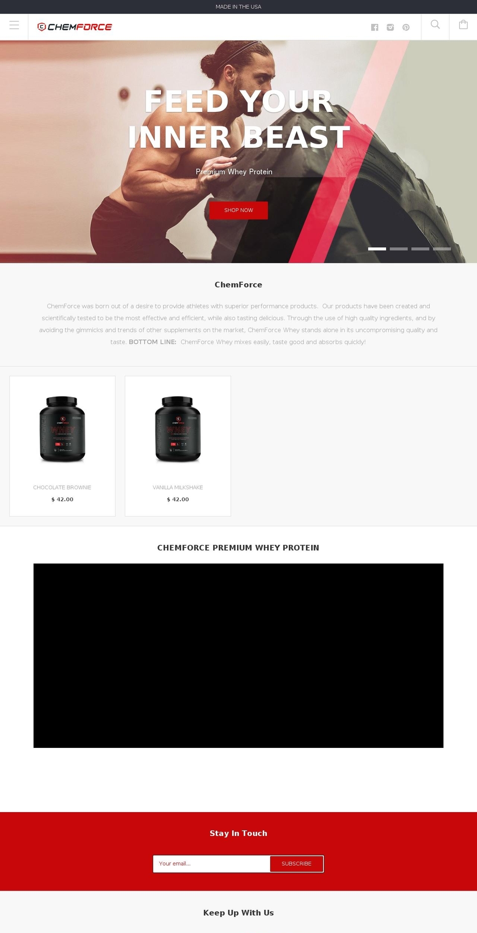 chemforcenutrition.com shopify website screenshot