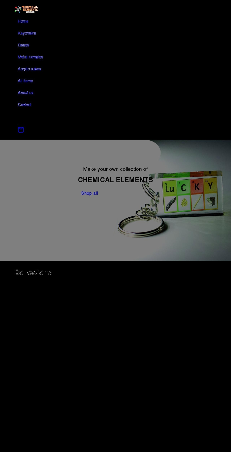 chemical-elements.com shopify website screenshot