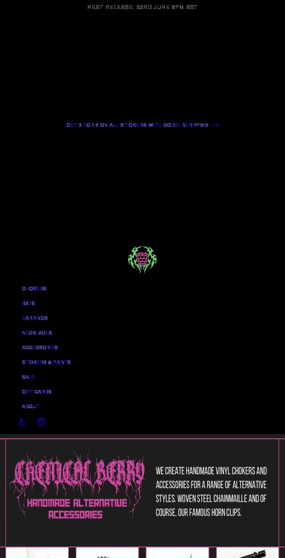 chemicalberry.co.uk shopify website screenshot