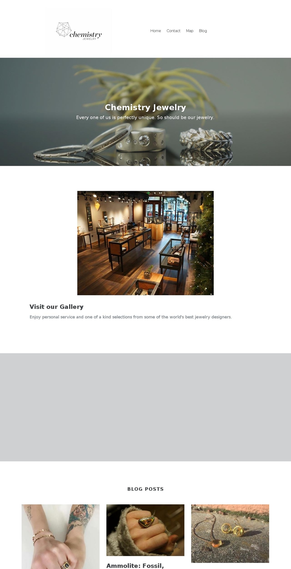 chemistryjewelry.com shopify website screenshot