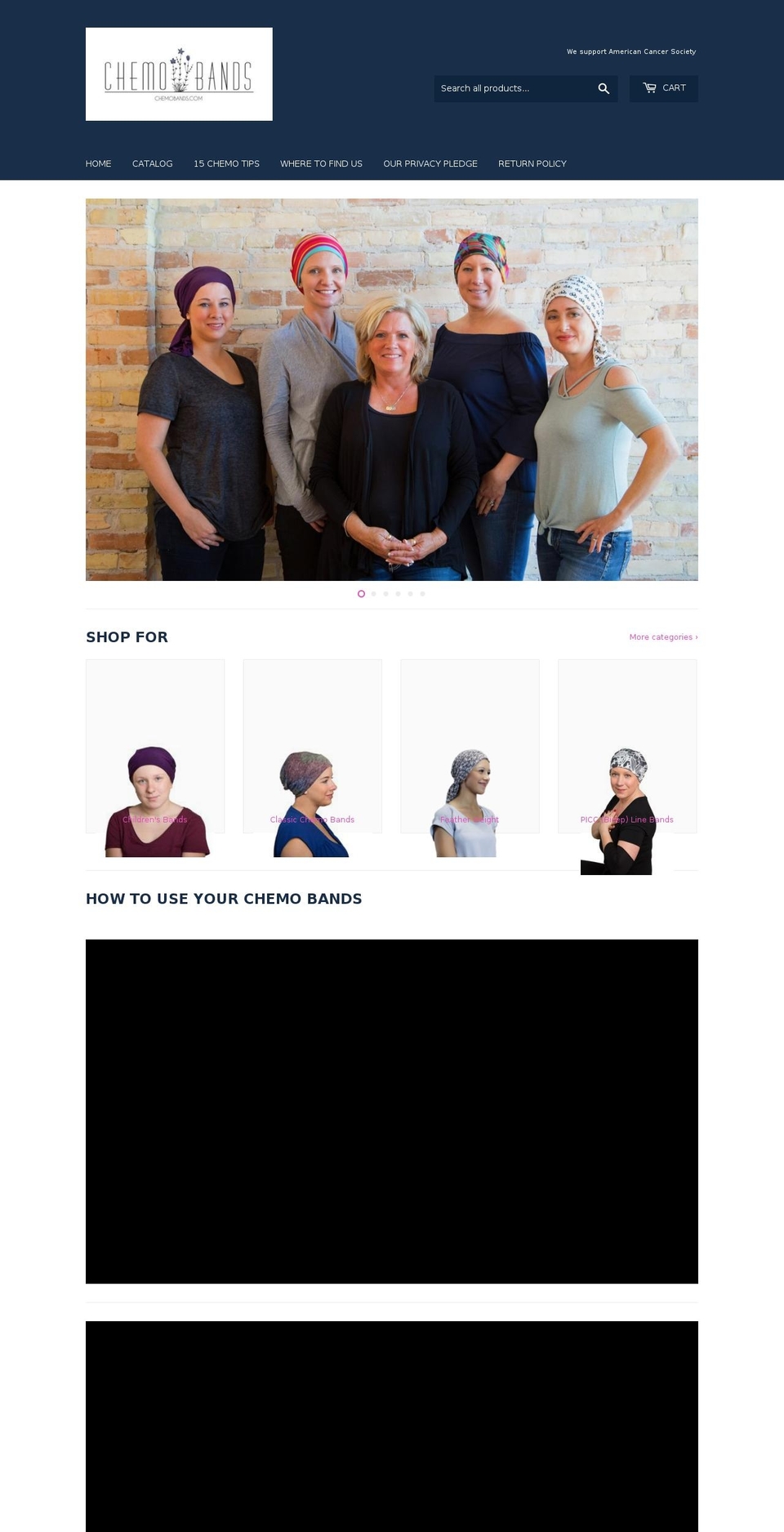 chemobands.com — Shopify storefront screenshot