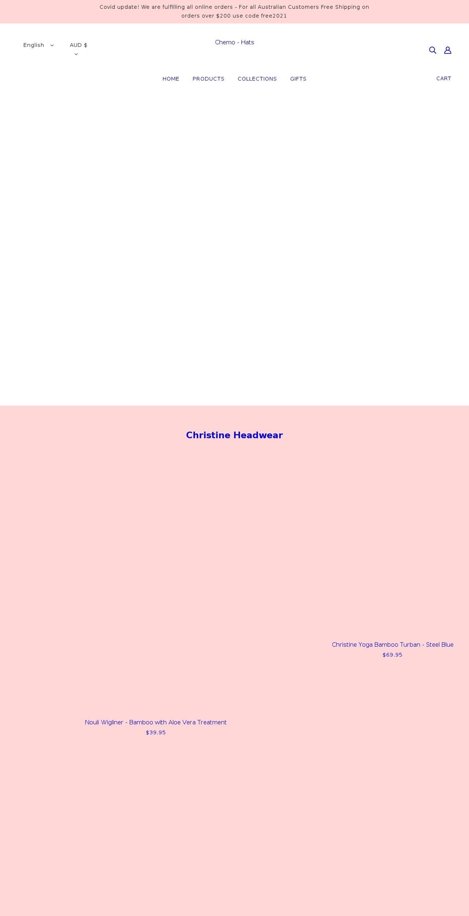 chemohats.com.au shopify website screenshot