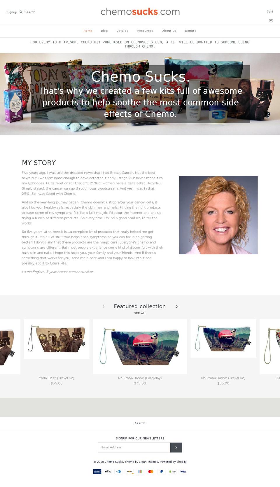 chemosucks.com shopify website screenshot