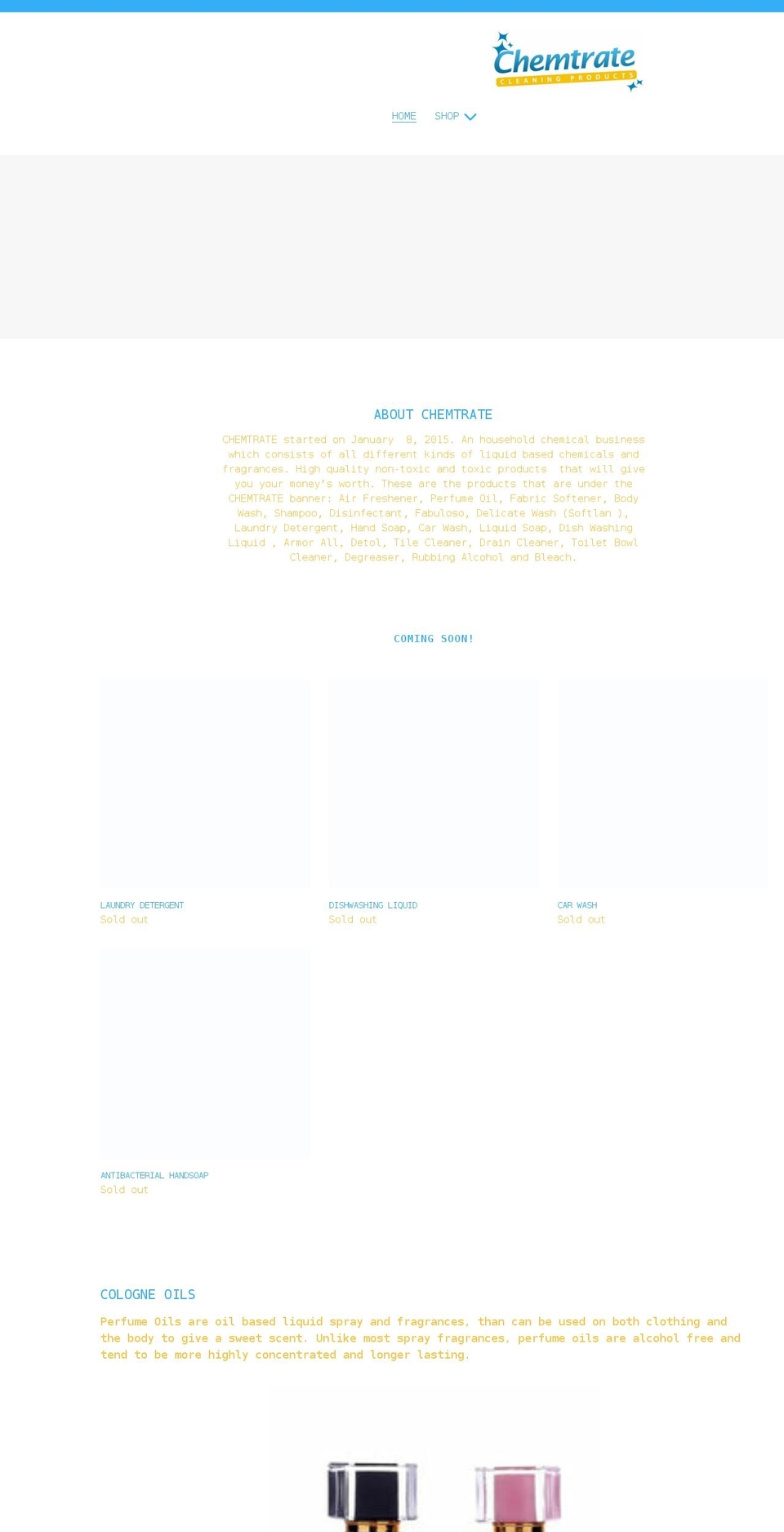 chemtratechemicals.com shopify website screenshot