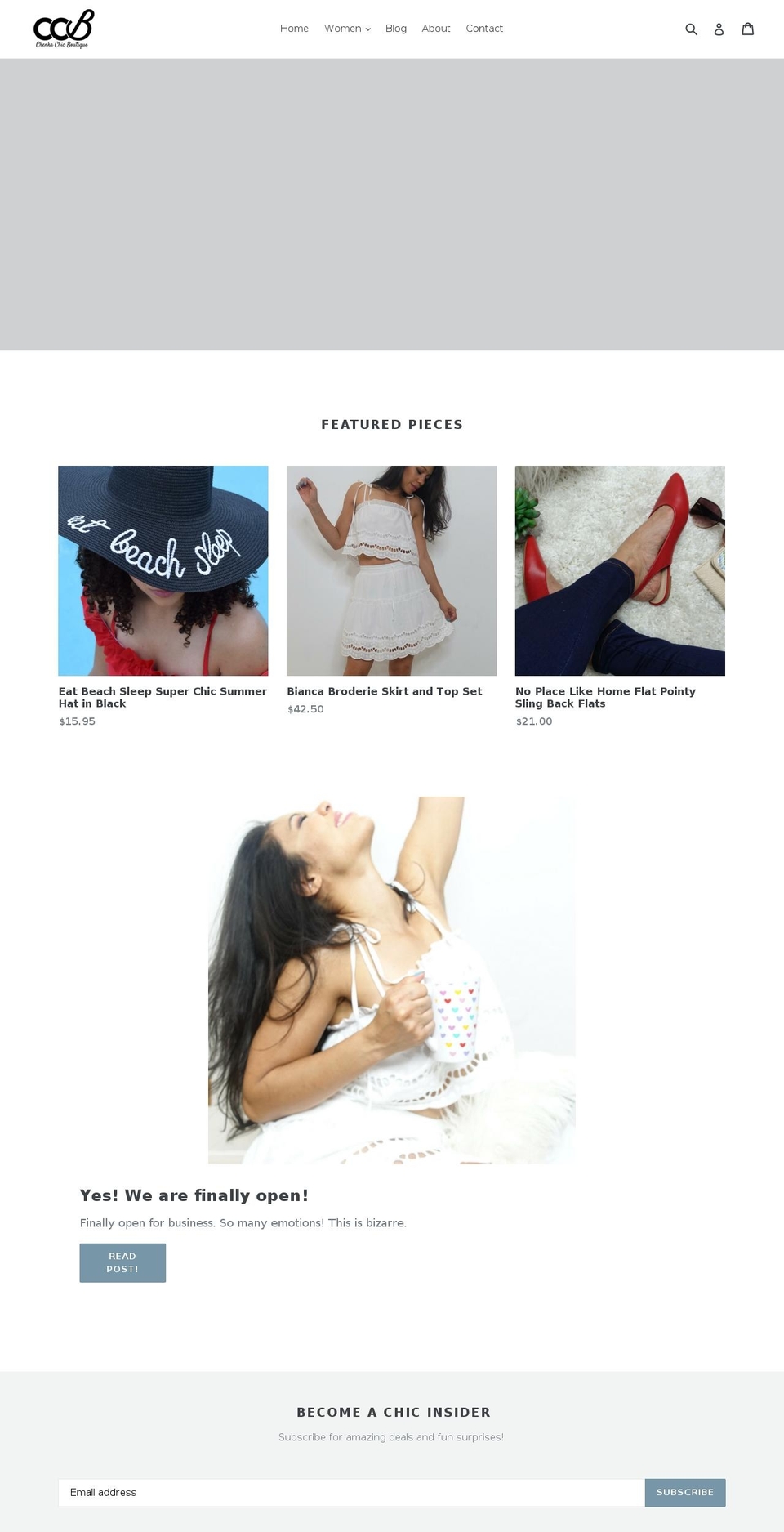 chenkachicboutique.com — Shopify storefront screenshot