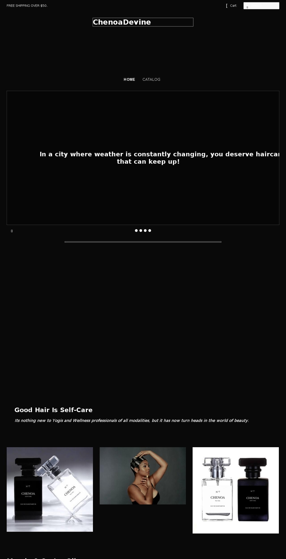 chenoadevine.com shopify website screenshot