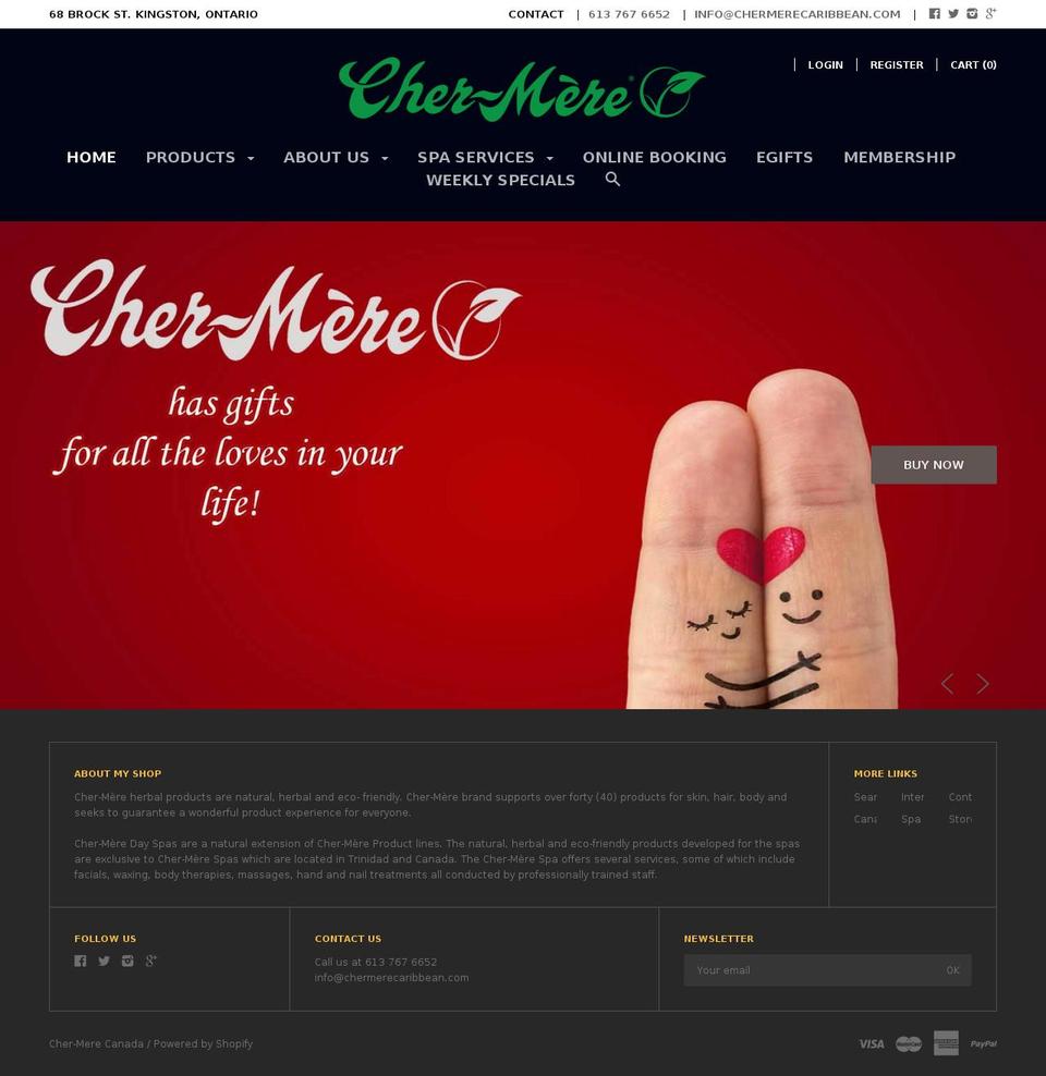 cher-mere.ca shopify website screenshot