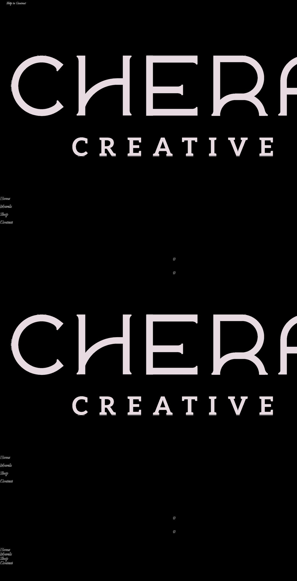 cheracreative.com shopify website screenshot