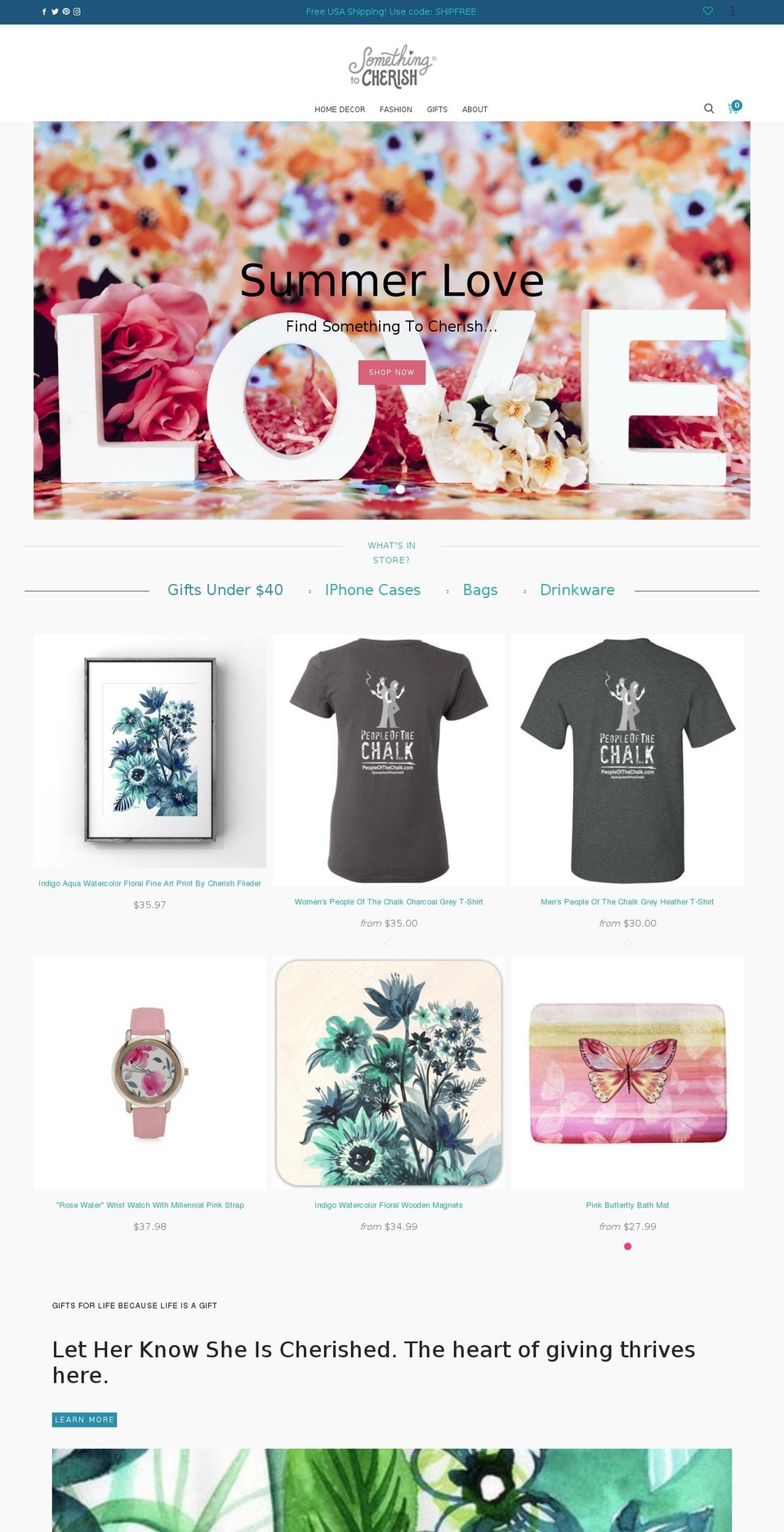 cleversoft-ione-myshopify-3-6-0 Shopify theme site example cherish.gallery