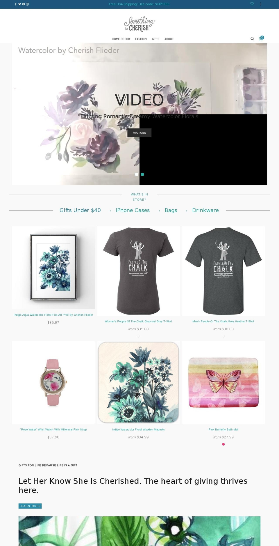 cleversoft-ione-myshopify-3-6-0 Shopify theme site example cherishart.com